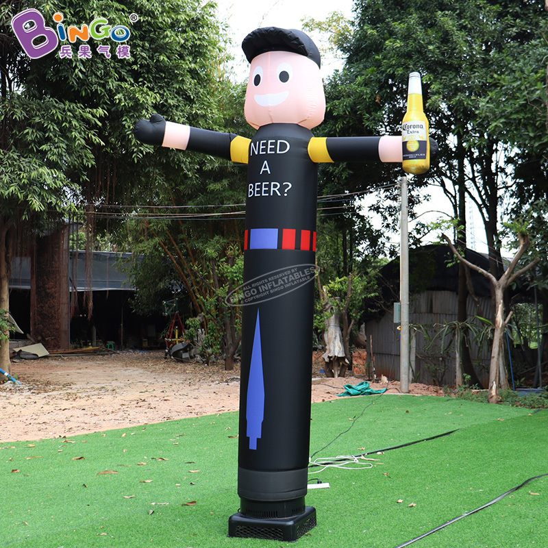 Inflatable Tube Man Holding a Beer Restaurant Bar Advertising Air Dancer