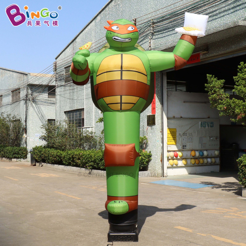 Customized Outdoor Advertising Turtle Air Dancer Inflatable Wave Man Giant Inflatable Air Dancer With Blower