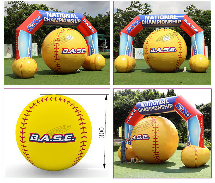 Customized PVC Advertising Tennis Inflatables Outdoor Events Giant Inflatable Tennis Ball