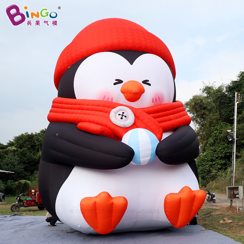 2024 Bingo Inflatable Advertising Cartoon Penguin Toys Outdoor Decoration Giant Inflatable Penguin