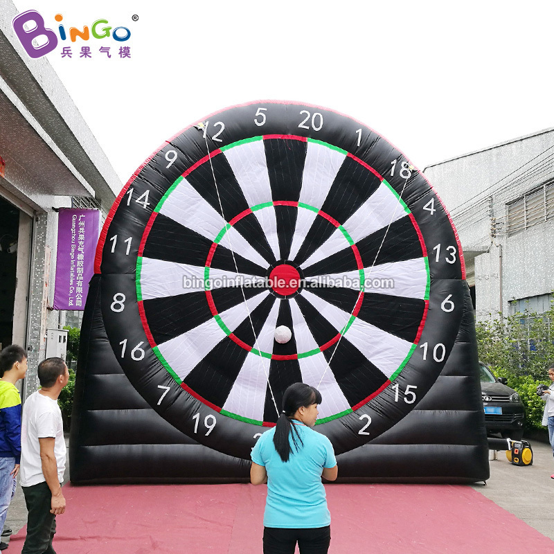 new hot sale 5x5 meters sticky soccer darts / inflatable soccer dart board game with sticky balls