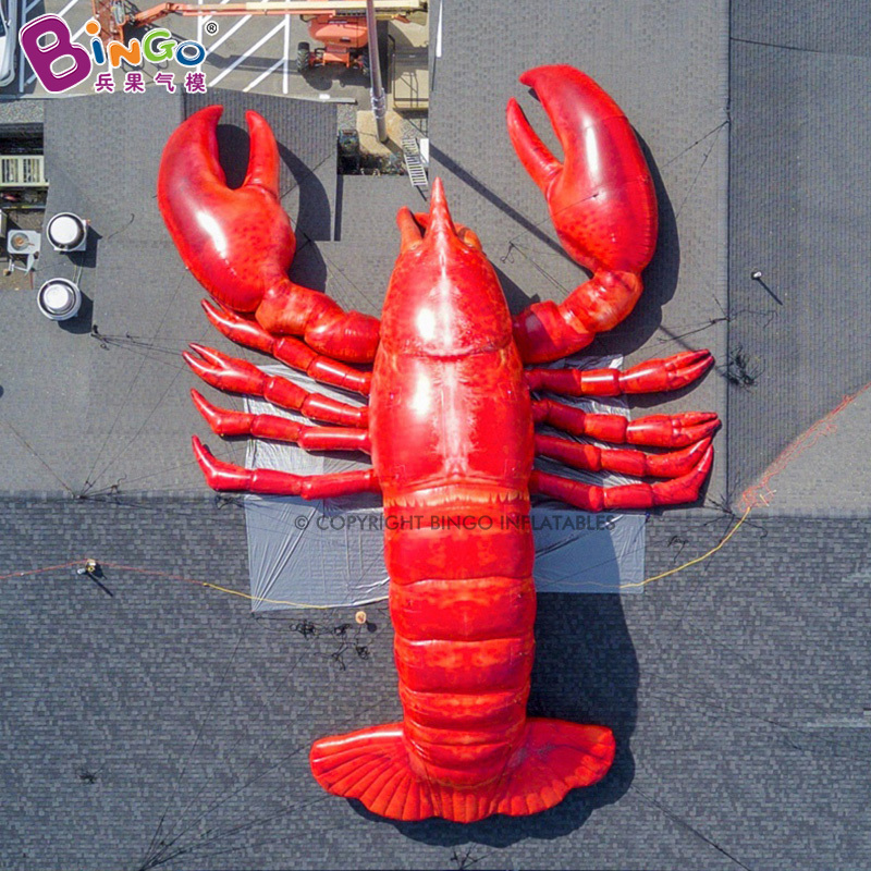 Bingo Outdoor Building Large Hanging Lobster Inflatable Led Lighting Lobster Giant Inflatable Lobster For Advertising