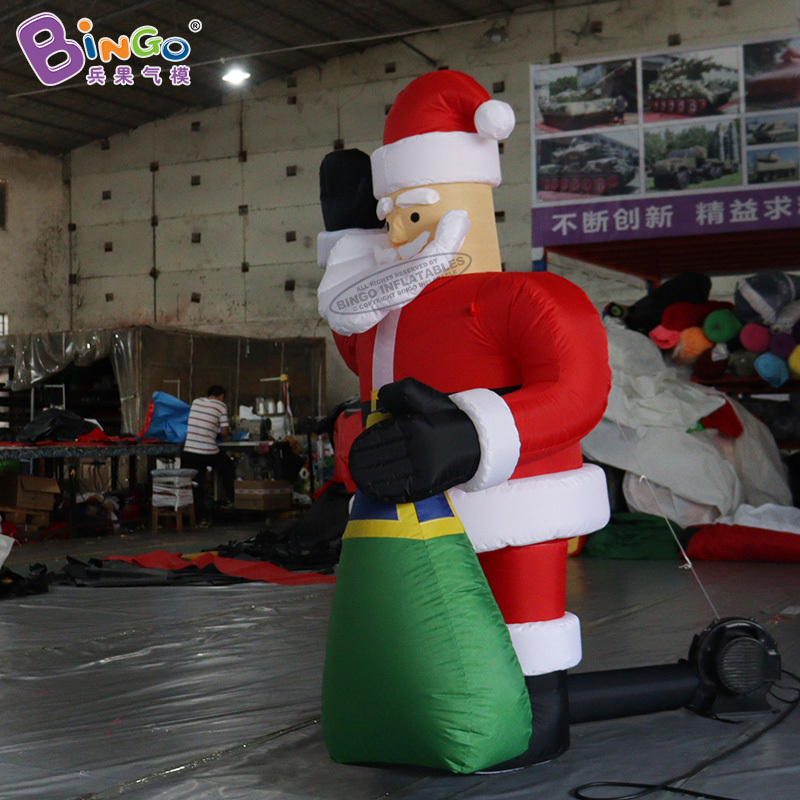 Factory Outdoor decoration inflatable Santa Claus advertising inflatable cartoon character for Christmas decor