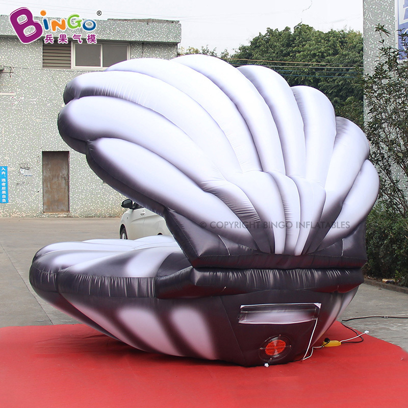 Inflatable Sea Shell 3x3x3.1mH Giant Inflatable Led SeaShell Ocean Theme Advertising Decoration Inflatable Shell Toys