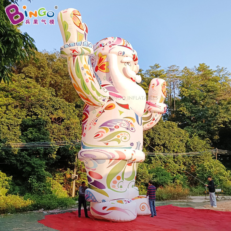 Customized colorful advertising inflatable large Santa Claus Bingo inflatable Christmas yard outdoor decoration