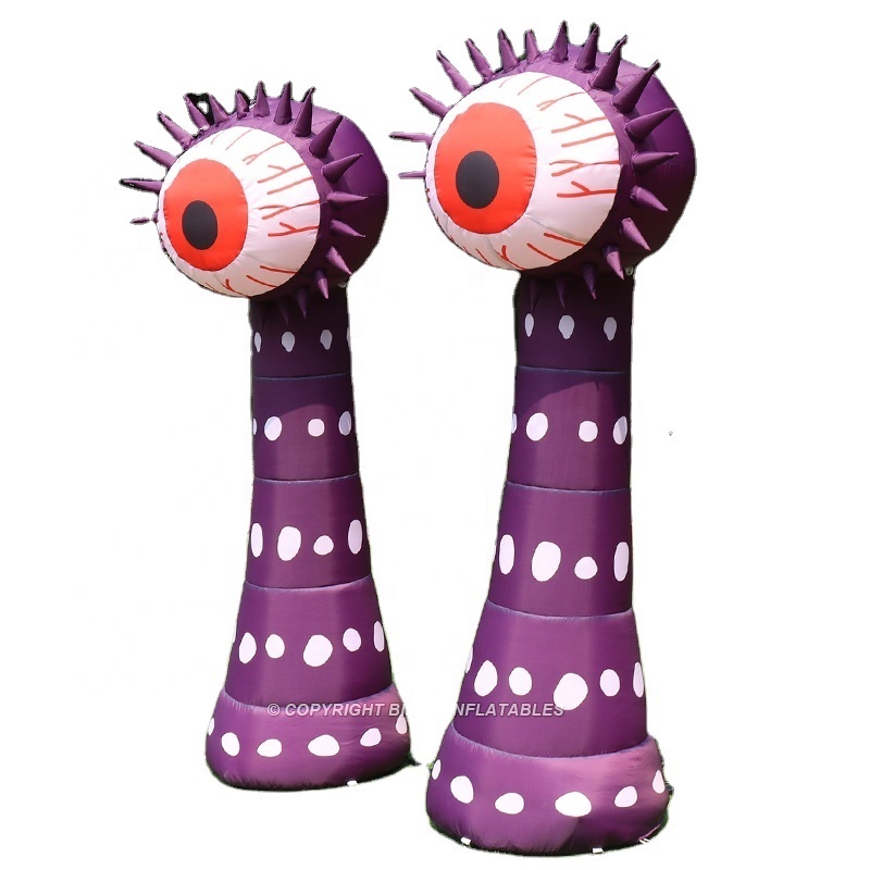 Personalized 2.2 Meters High Inflatable Halloween Eyeball Flower Monster Giant Inflatable Eyeball