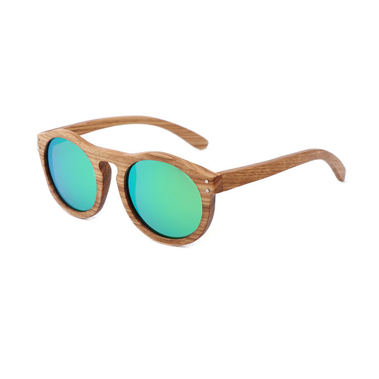 NO MOQ vintage sunglasses oval women wooden sunglasses  dropshipping