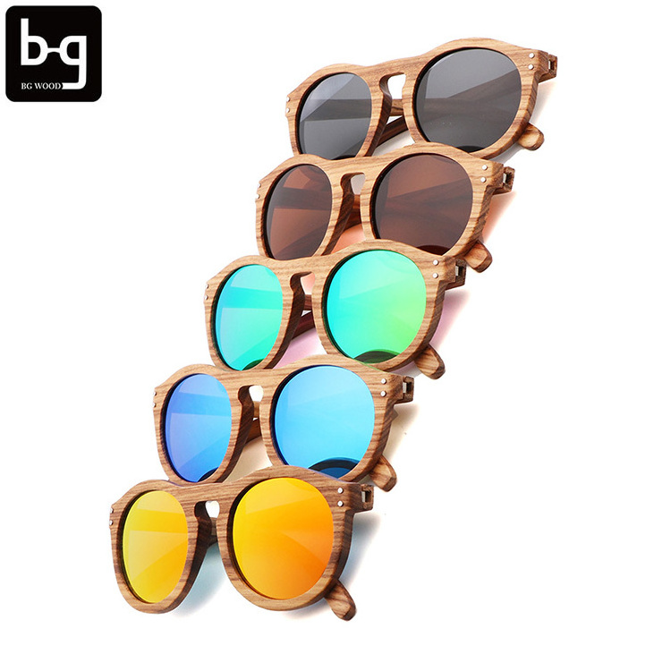 NO MOQ vintage sunglasses oval women wooden sunglasses  dropshipping