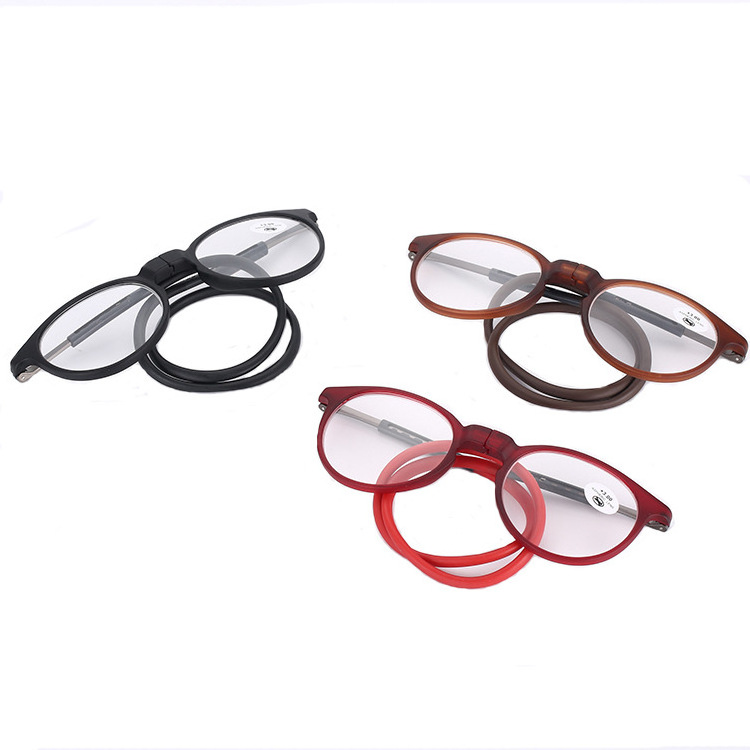 Magnet Necklace Optics Fashion Plastic Frame Magnifying Luxury Hang Neck Reading Glasses