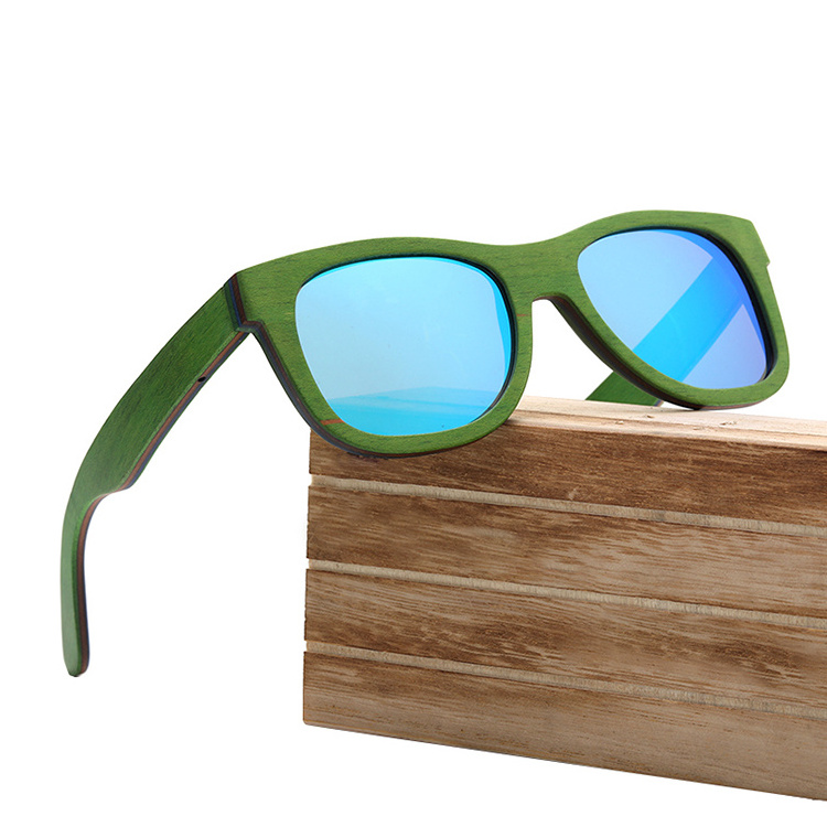 Layered Wood Wooden Eco Friendly Lentes Sun Glasses Mens Skateboard Dropshipping Italy Design ce Sunglasses