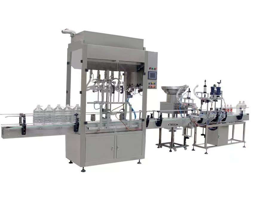 Automatic Liquid Bottle Filling Capping Labeling Machine Packing Machine for Bottles Package