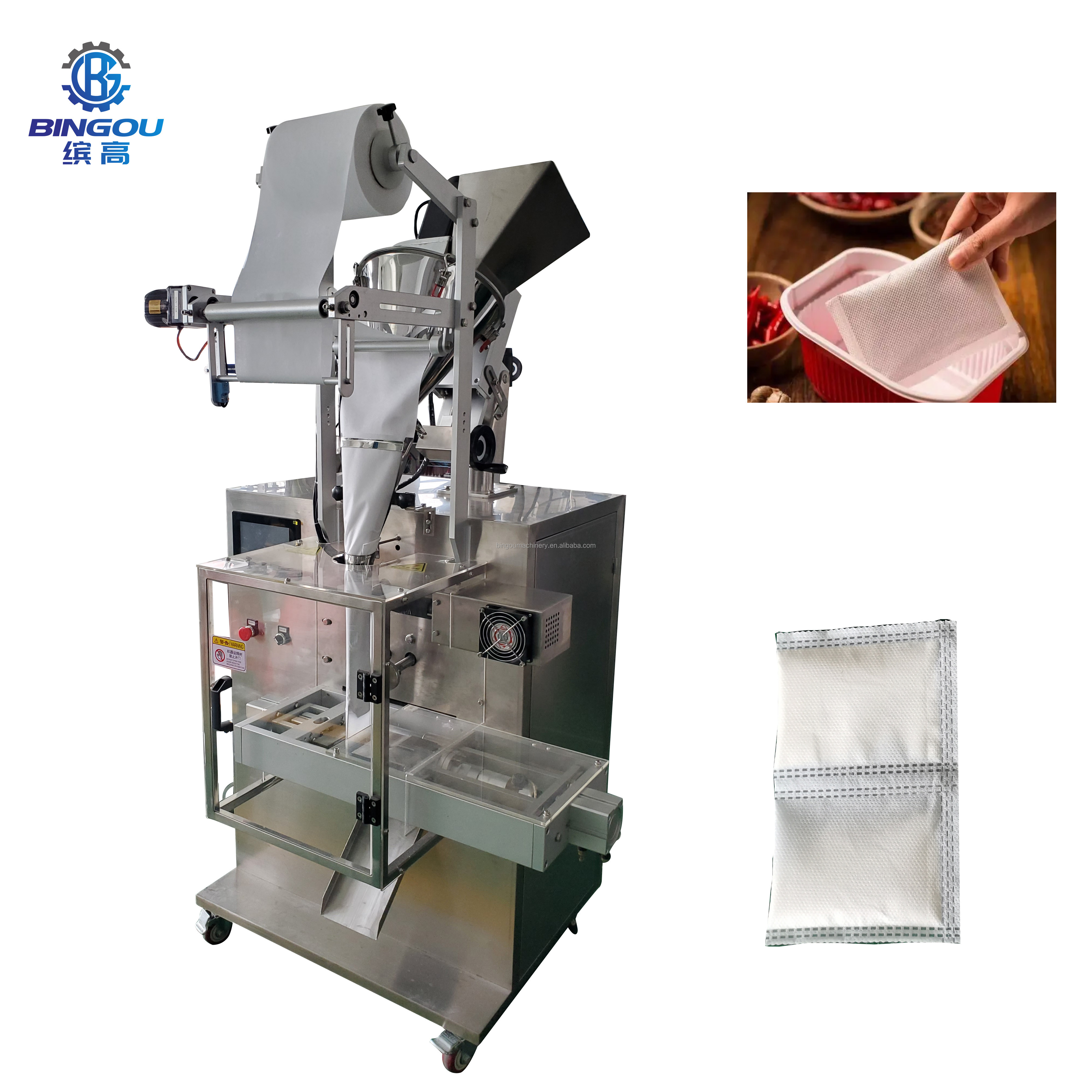 Most Popular Full Automatic Ultrasonic Packing Machine Heating Powder Bag Non-woven Fabrics Bag Packing Machine for Sale