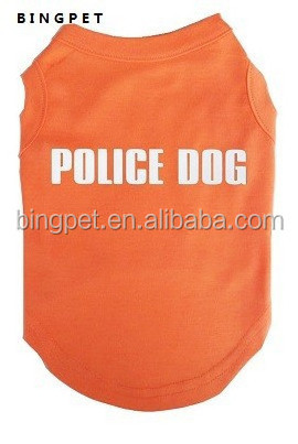 Pet Dog Sport Clothes Police Dog Pet Dog Plain T Shirts Wholesales