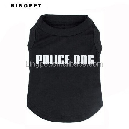 Pet Dog Sport Clothes Police Dog Pet Dog Plain T Shirts Wholesales