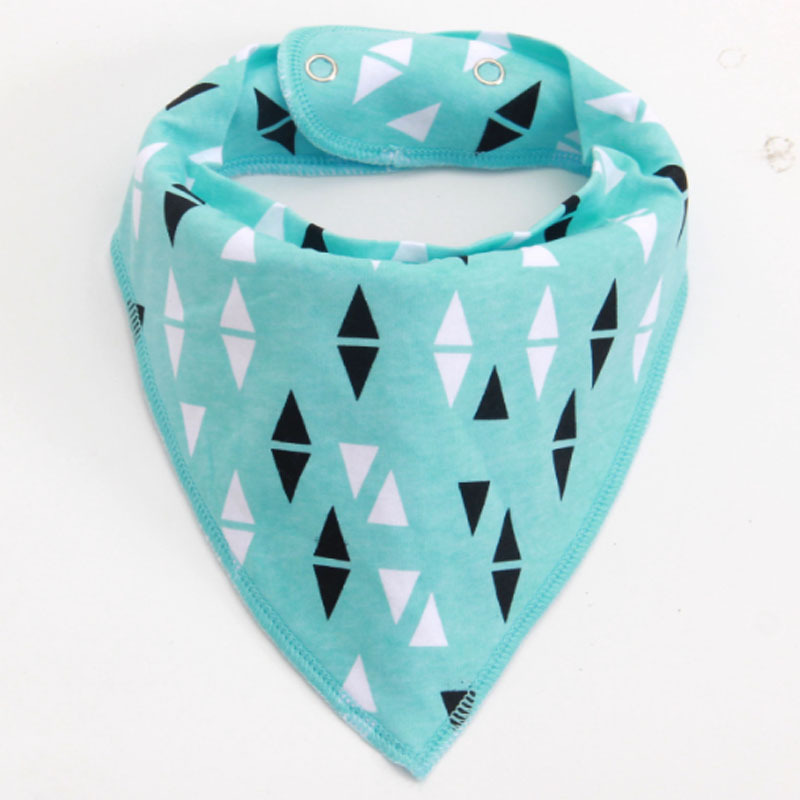 Wholesale New Fashion Printed Cotton Double Layer Triangle Bandana Bibs Custom Plaid Pet Dog Bandana