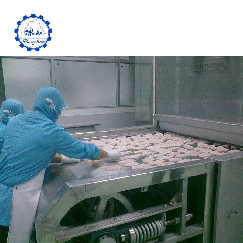 Vegetable freezing machine fast frozen fish processing machinery cryogenic quick freezer