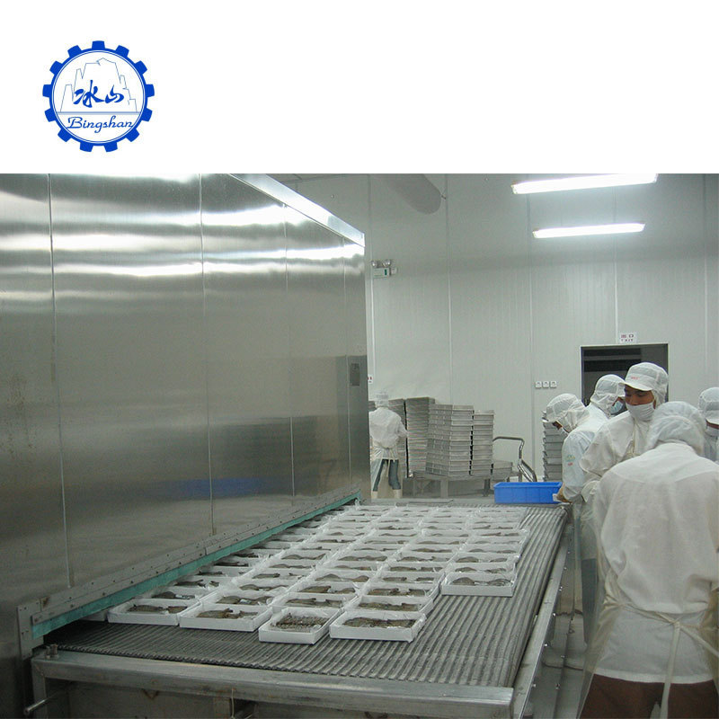 Vegetable freezing machine fast frozen fish processing machinery cryogenic quick freezer