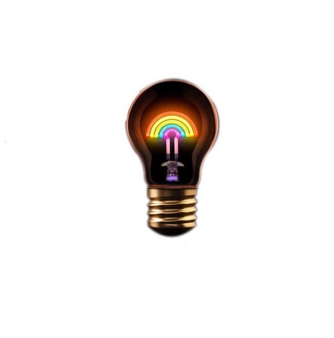 USB rechargeable magic rainbow shape tablelight  led light bulb E27 1.5W