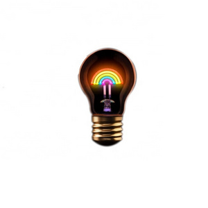 USB rechargeable magic rainbow shape tablelight  led light bulb E27 1.5W