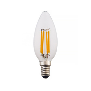 E12 E14  B11 4watt  Dimmable LED filament  Candle Bulbs  40W Equivalent