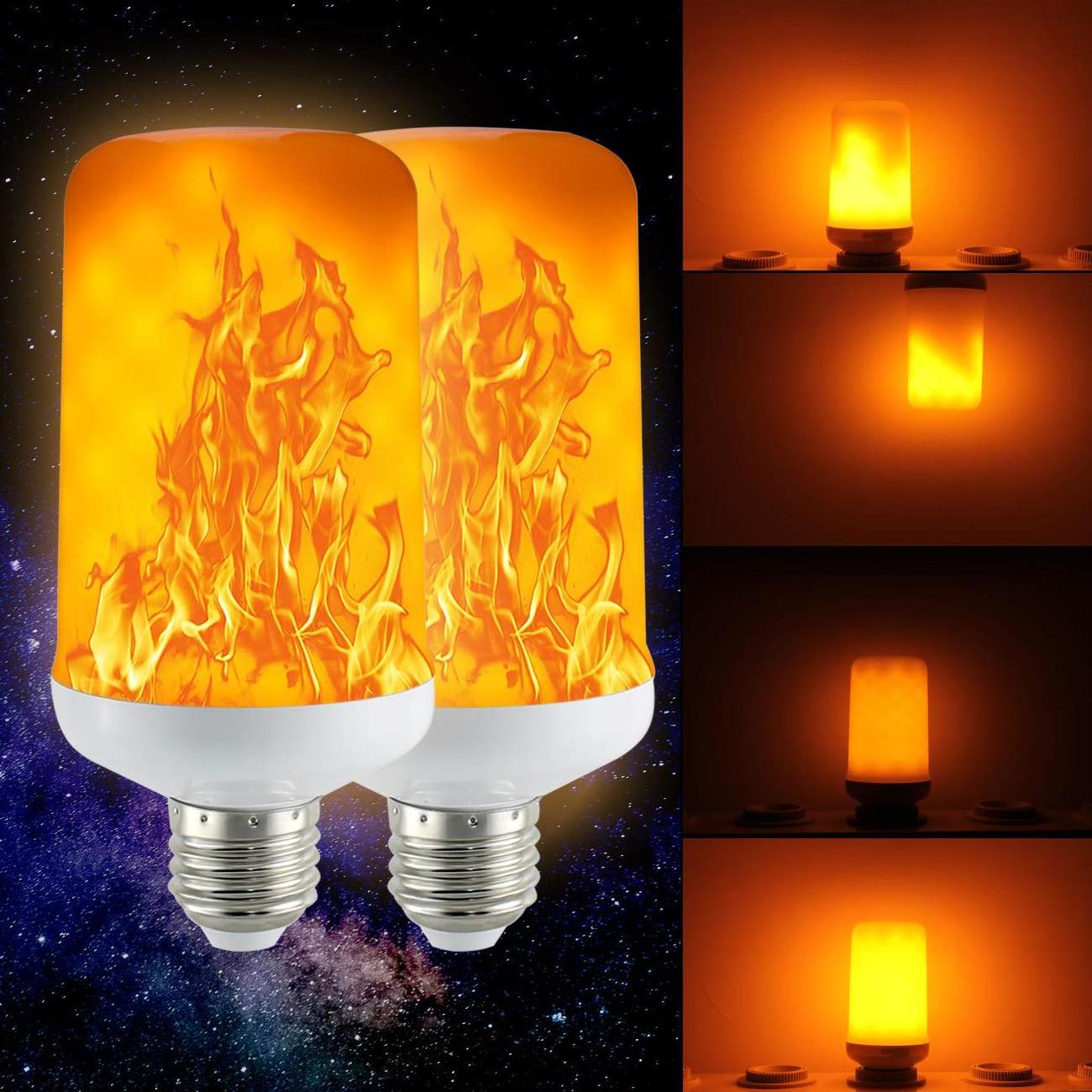 fire led flame  T40 E27 3W LED flickering flame fire effect light bulb lamp