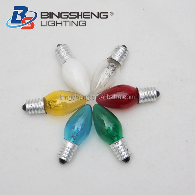 string colour lamp night bulb Decorative Candle C7 Small Christmas Lighting General Light Bulbs