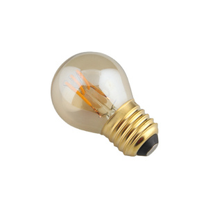 amber led CHRISTMAS LAMP vintage lighting G45 soft  Filament LED 220V 1W E14 AMERICA sunset