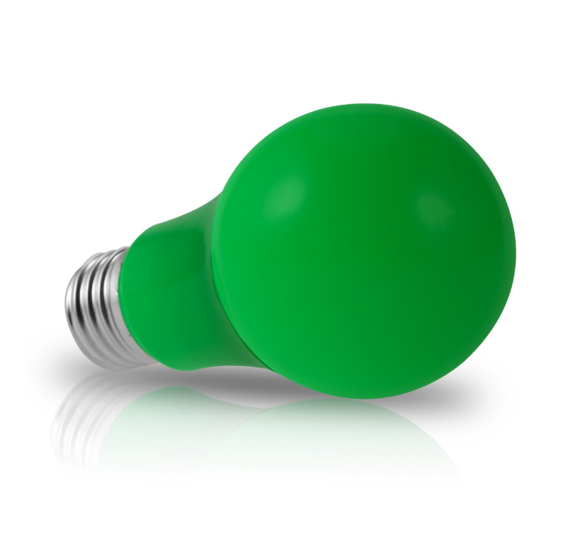 hot sale colour led Green  LED A60 AC85-265V bulb led light 8W E27 colour  led bulb