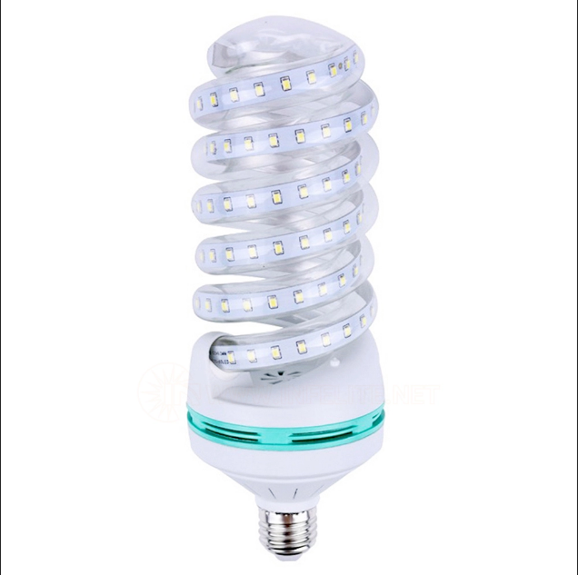 250 Watt Equivalent A19 Spiral LED Bulbs 30W Daylight 6000K LED Corn Light Bulbs 3300LM E26 E27 Base