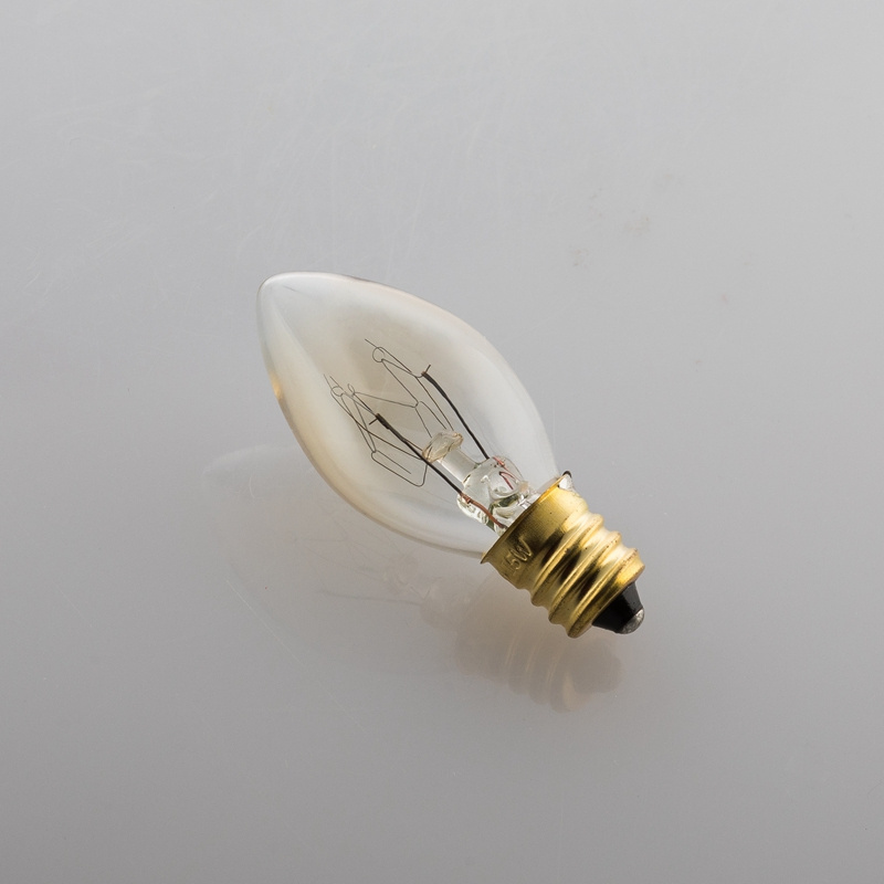 Incandescent Clear bulb C7 220-240V 15W E14 Night Light bulb for Refrigerator Light Bulb