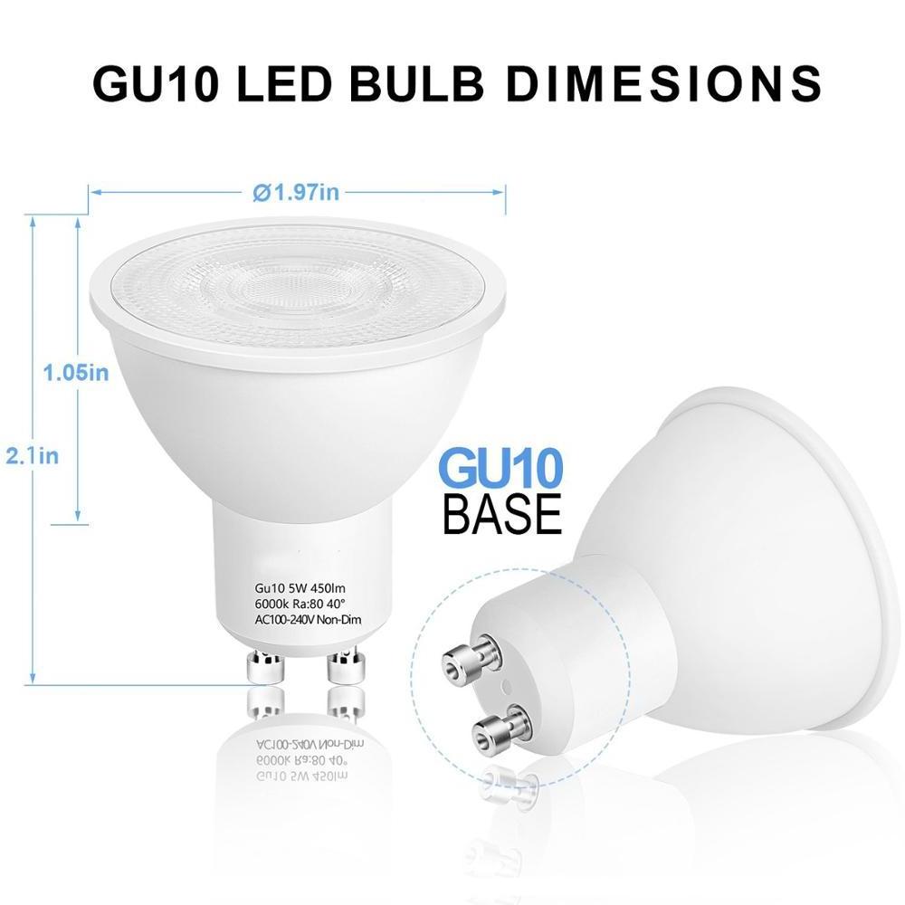 GU10 COB led LIGHT GU10 SMD led bulb GU10 glass 230V 6500K/2700K