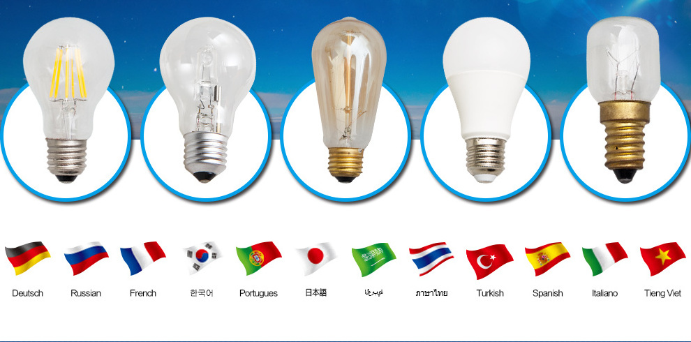 Half silver filament G45 Edison Globe LED Bulb 4W,Silvering Tipped Vintage LED Filament Light Bulb