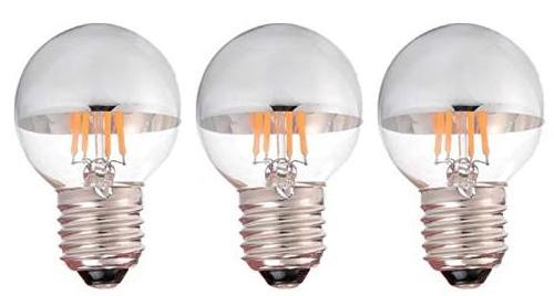 G45 Silver filament LED lamp Edison Globe LED Bulb 4W,Silvering Tipped Vintage LED Filament Light Bulb E26 Candelabra