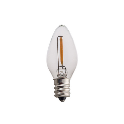 C7 filament LED bulb AC175-265V 1W 2800K E12