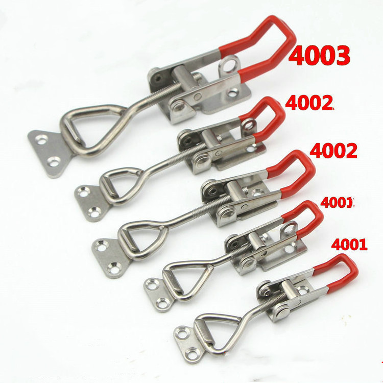 4001 Metal Latch Stainless Steel Fast  Adjustable Toggle Latch Cabinet Boxes Toggle Latch Clamp