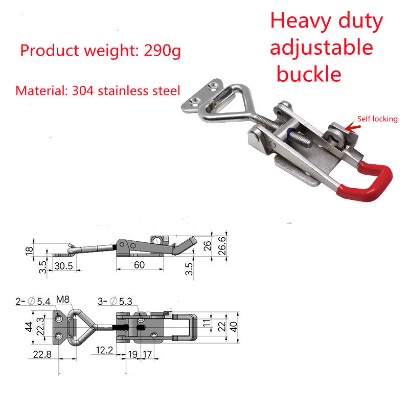 Steel Lock Hasp Adjustable Latch Type Toggle Clamp Boat Toggle Latch Toggle Catch Latch