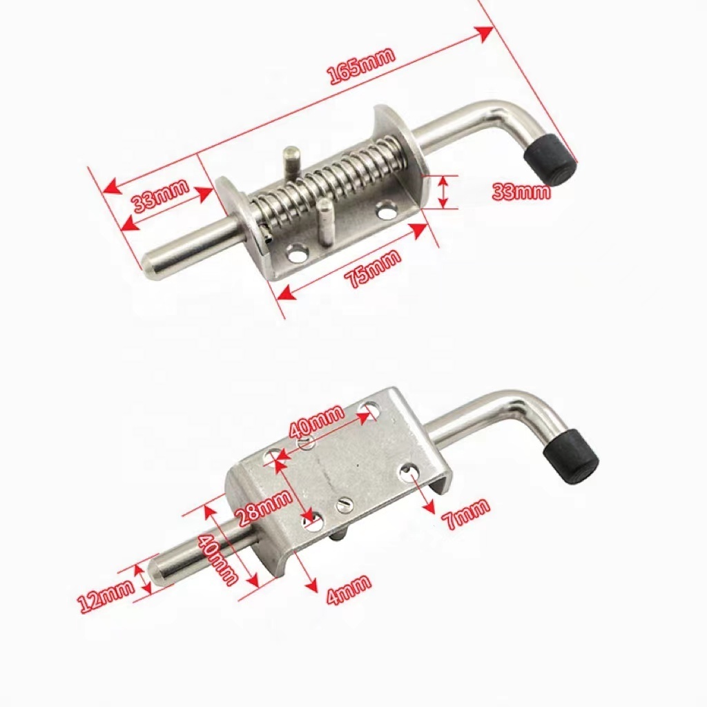 spring latch pin shed latch 304 durable stainless steel for door gate ...