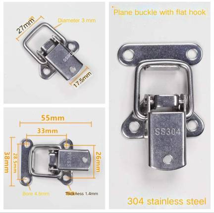 Cabinet Hasp Draw Latch Plane Latch Convenient Fastener Clamp Metal Toggle Latch