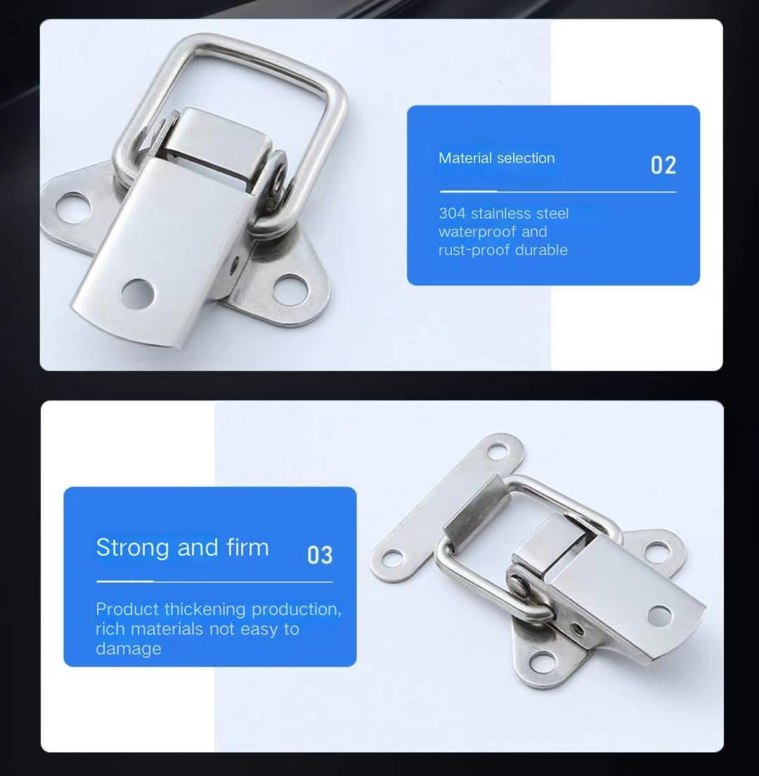 Cabinet Hasp Draw Latch Plane Latch Convenient Fastener Clamp Metal Toggle Latch