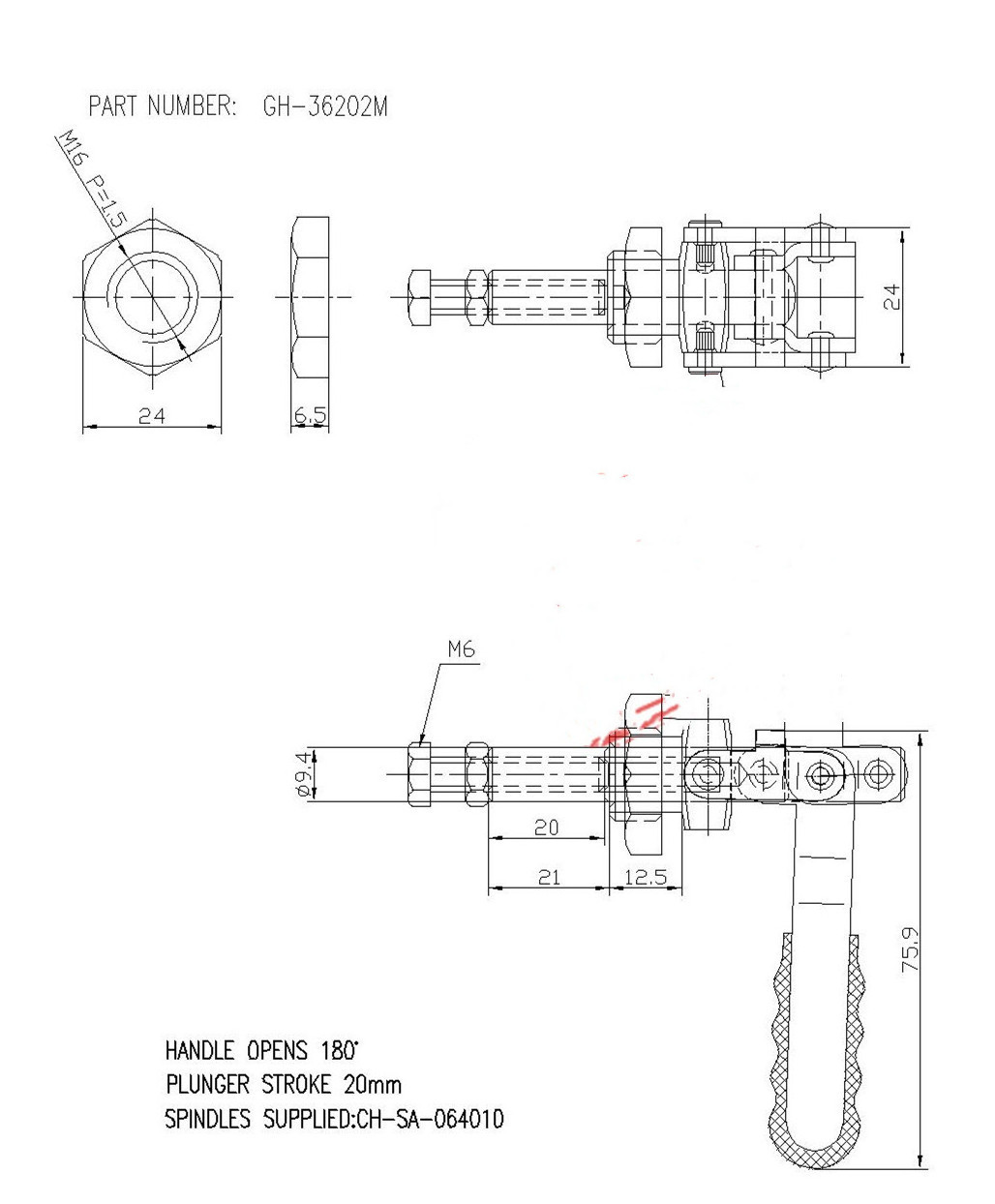 Toggle Clamp Stainless Steel 220lb Push And Pull Clamp Quick Release Clamp 36202ss Destaco 602ss