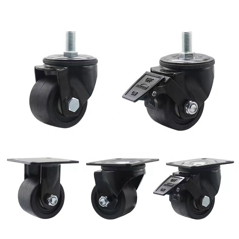 Heavy Duty Durable Industrial Thread castor wheel swivel type roller caster wheels 1323lbs loading capacity