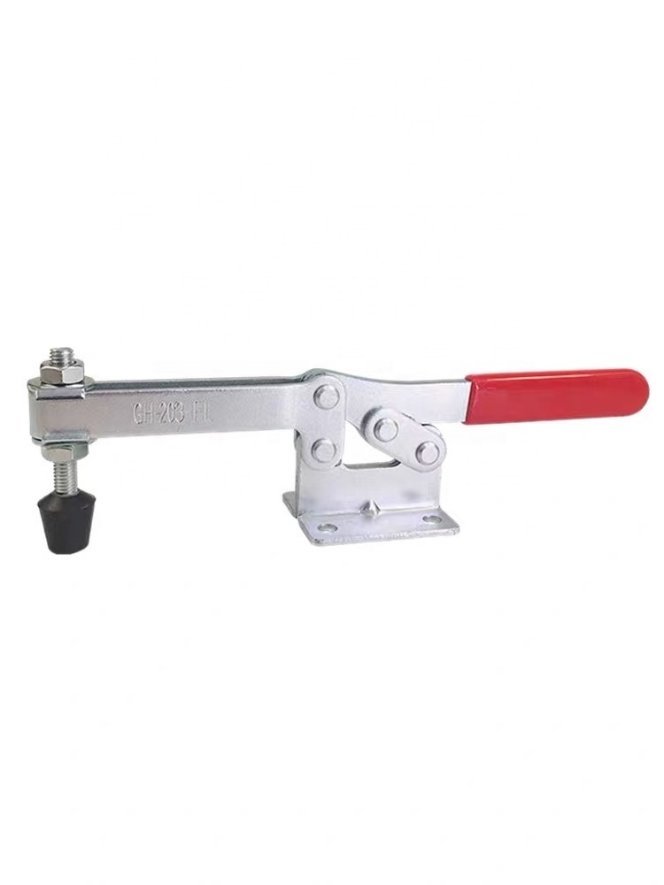 203F manual hold down quick release mounting flanged base toggle latch Industrial horizontal handle toggle clamps