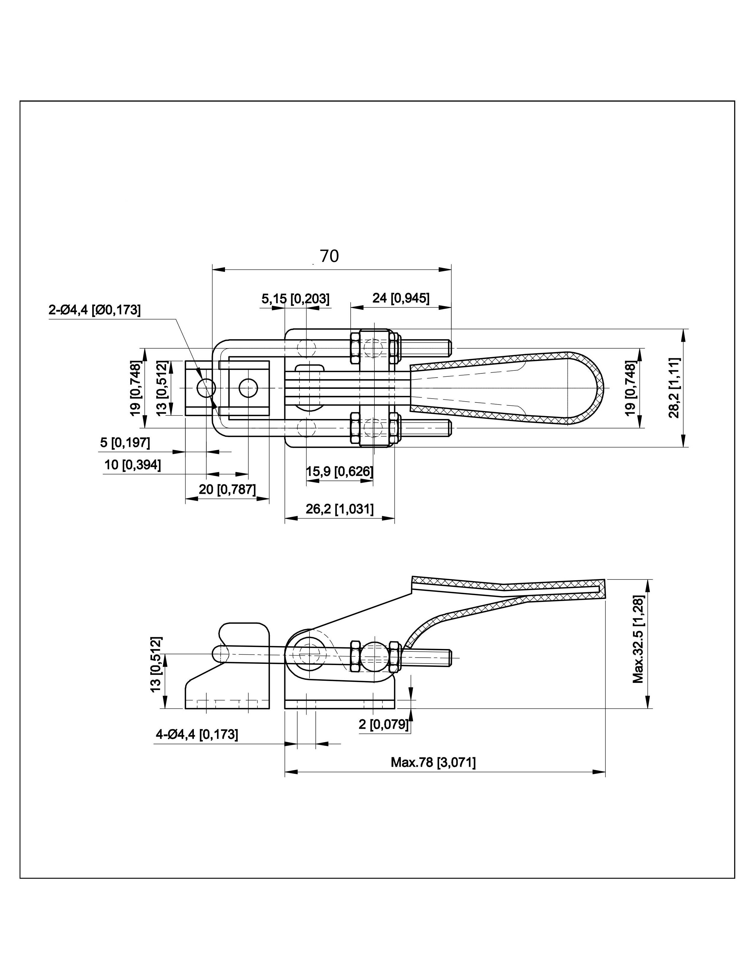 toggle clamps hold down latch style  431 line action clamps whit toggle lock latch toggle clamps with u hook