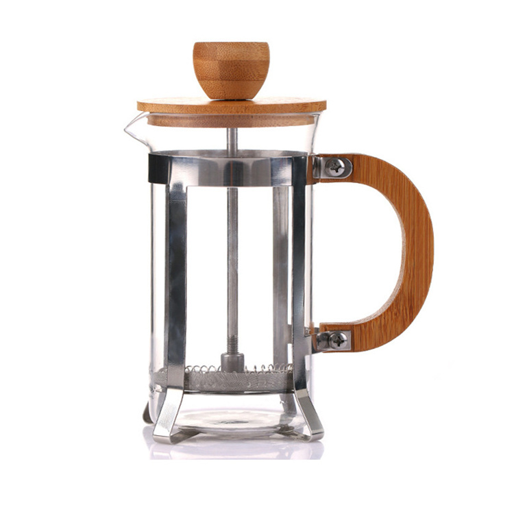 Heat-Resistance Glass 350ml Bamboo French Press