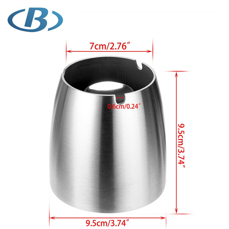 Cheap Wholesale Stainless Steel Ashtray,High Quality Unbreakable Cigarette Ashtray