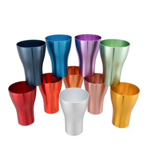 Aluminum Cold Drink Cups 12oz Stackable Metal Cups Aluminum Cups Aluminum Water Tumblers