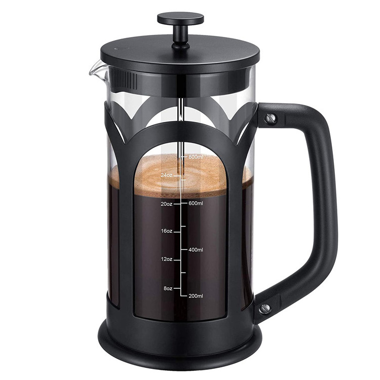 2021 34oz(1000ml) Stainless Steel French Press Coffee&Tea Maker, Copper and heat resistance