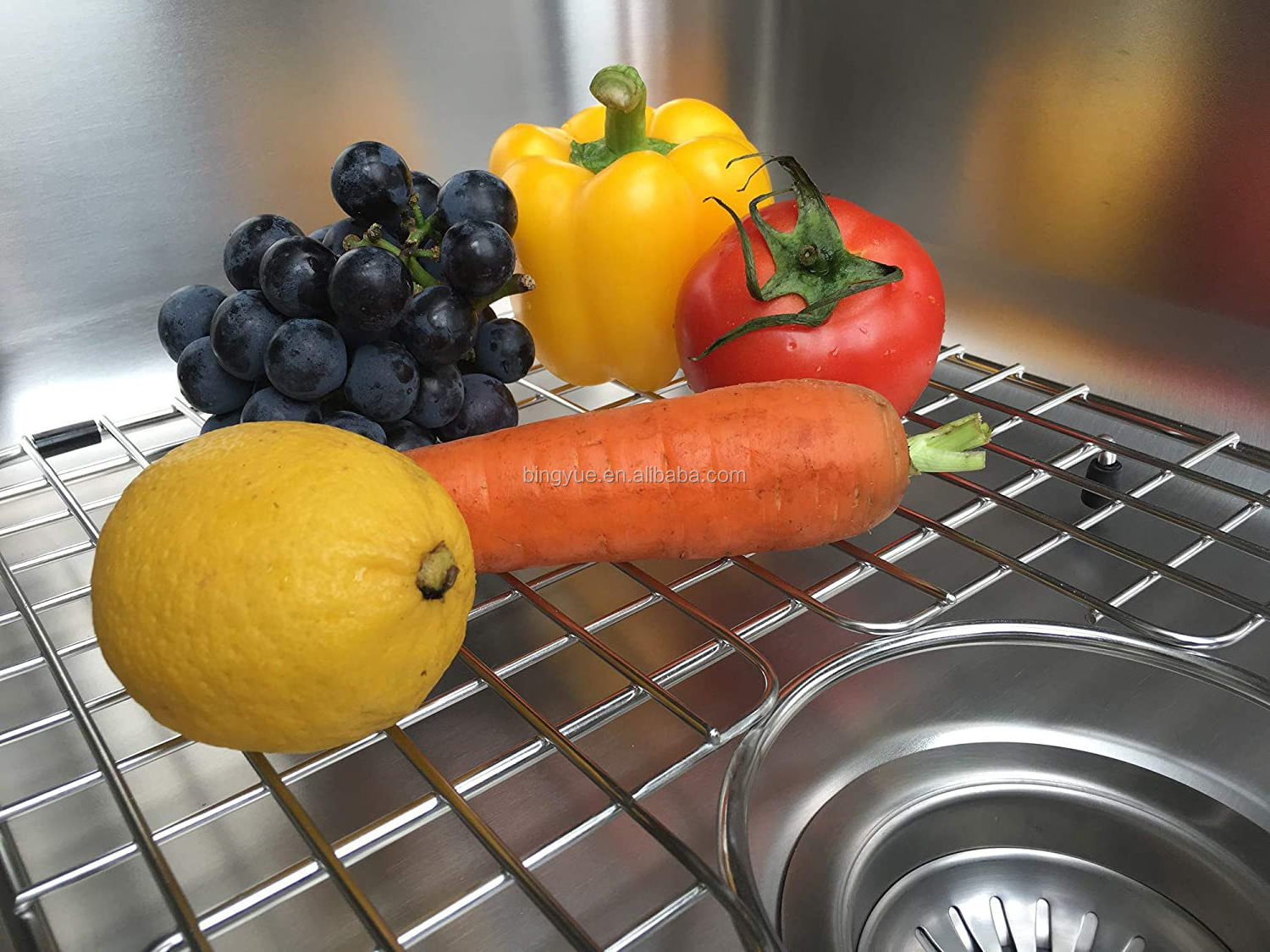 Custom Stainless Steel Kitchen Sink Bottom Grid and Sink Protector