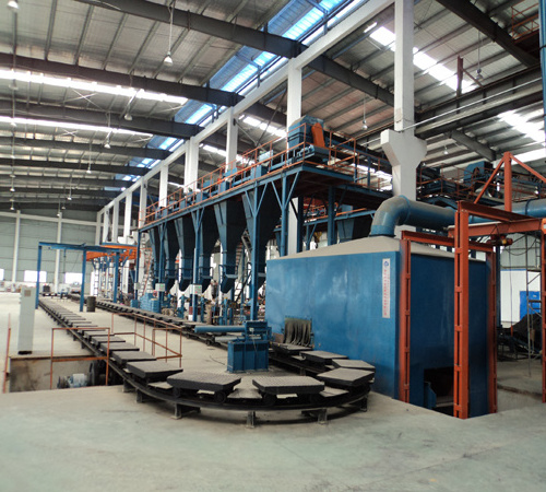 Automatic Green Clay Sand Molding Machine / Resin Sand Casting Equipment for foundry industry