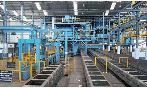 Automatic Green Clay Sand Molding Machine / Resin Sand Casting Equipment for foundry industry